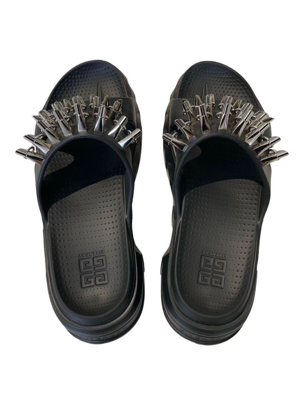 Givenchy Marshmallow Stud Embellished Slides Sandals in Black US 9.5, EU 40 - Picture 6 of 15